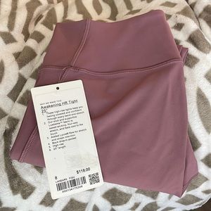 Lululemon Awakening Tight *Taryn Toomey Collection 25" Dusty Mauve
